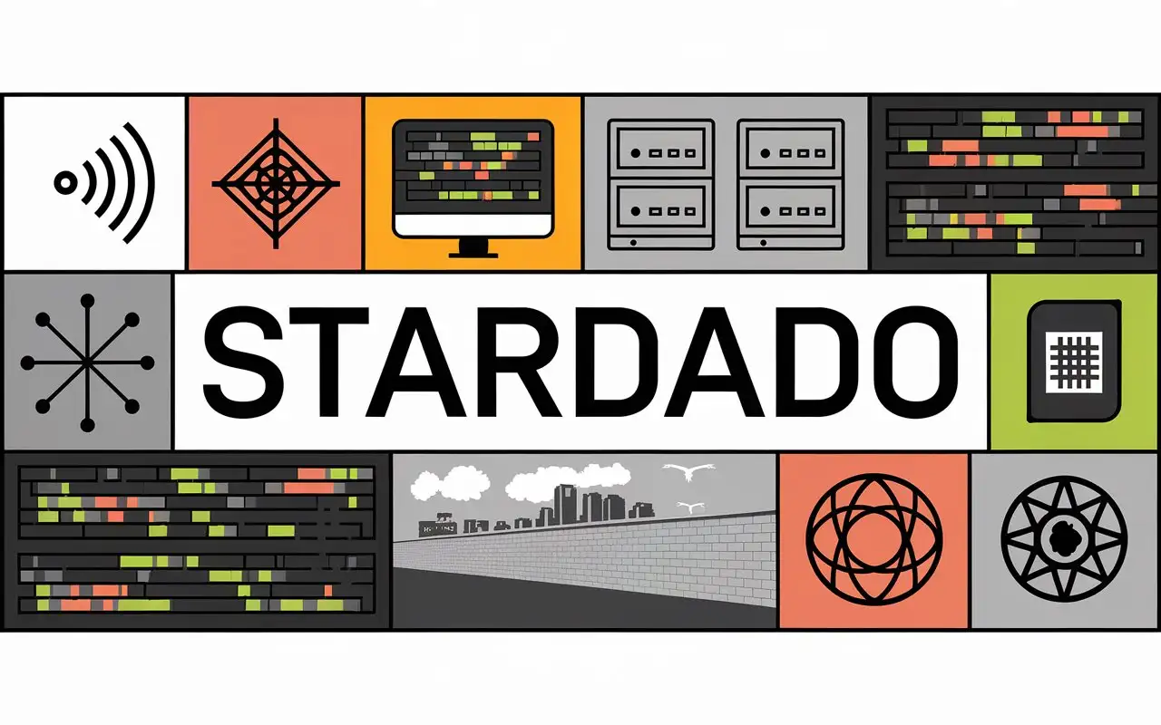 i need a banner for youtube it should represent the following topics: amateur radio, it, computer, server, system administration, trading cards, berlin, geocaching   rnIt would be great if the text StardadO would be there