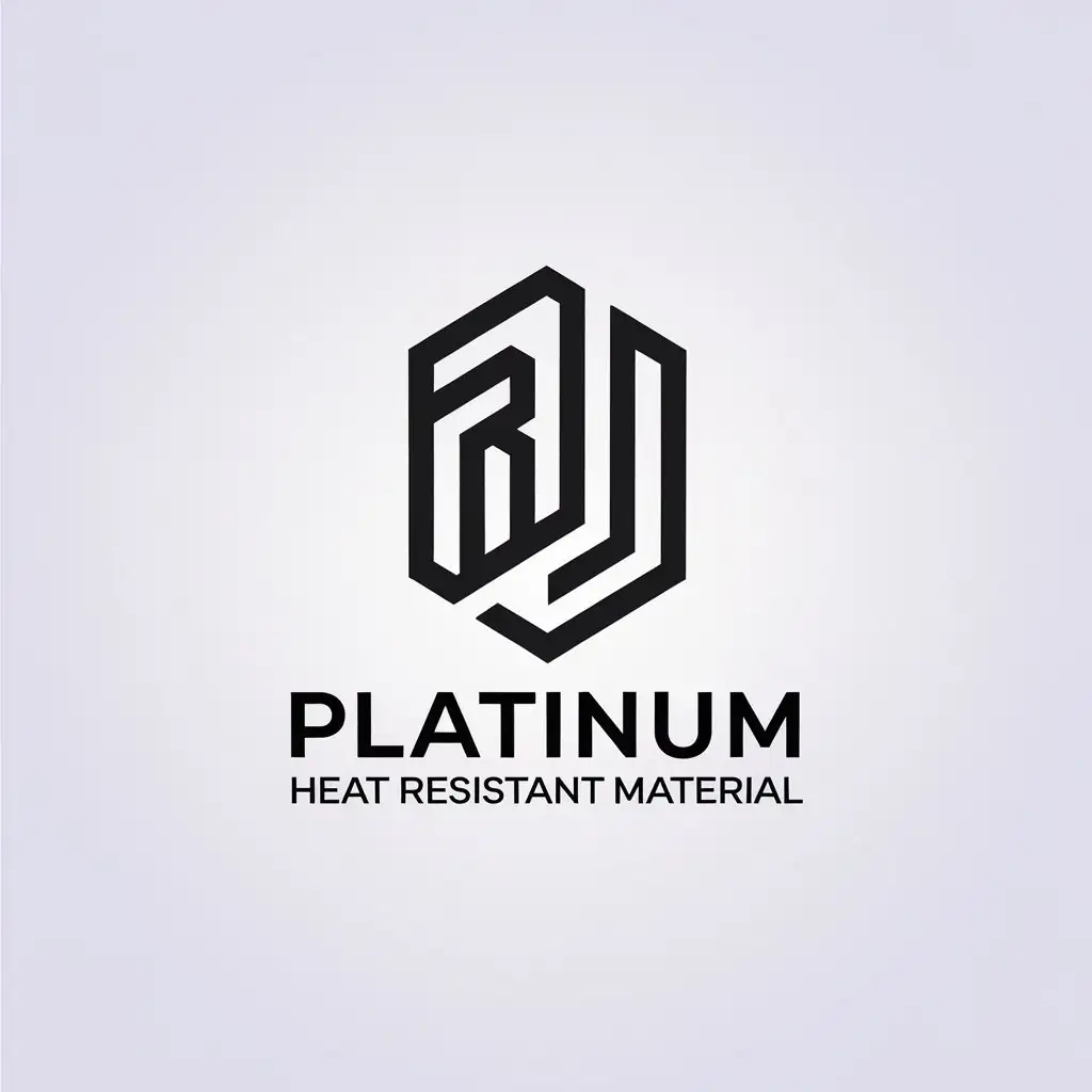 LOGO-Design-for-Platinum-Heat-Resistant-Material-BJ-Symbol-in-Minimalistic-Vector-Style-for-Construction-Industry