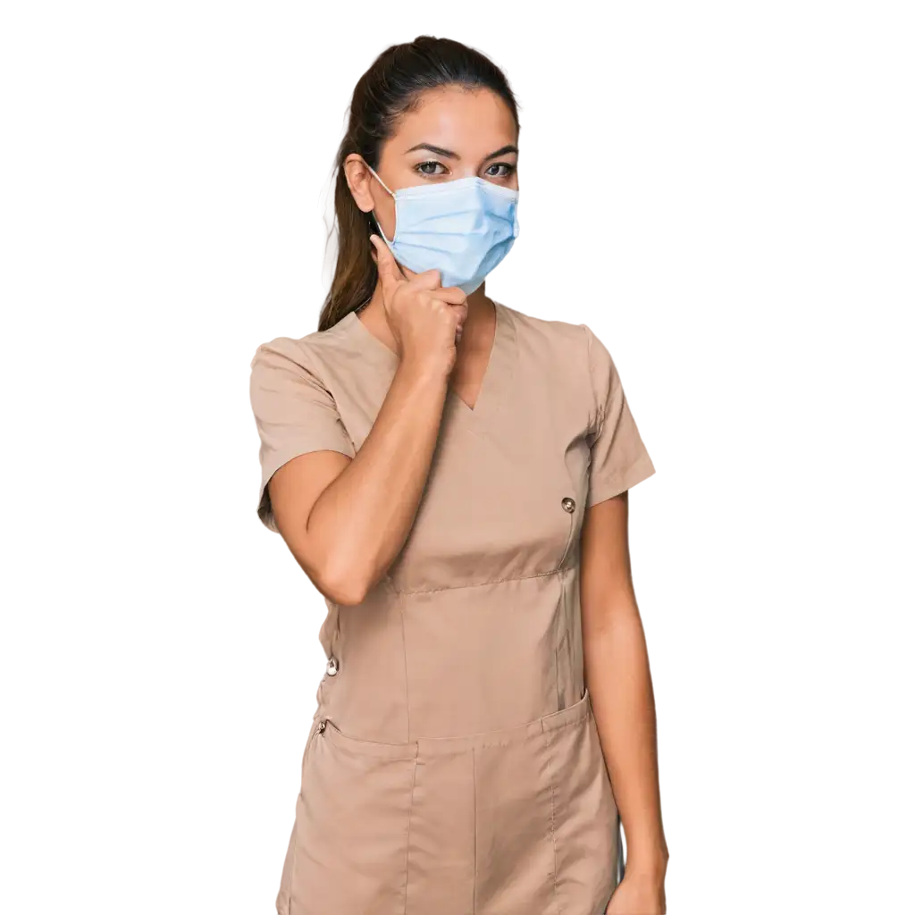 Professional-PNG-Image-of-Nurse-with-Mask-Detailed-AI-Art-Prompt-Engineering