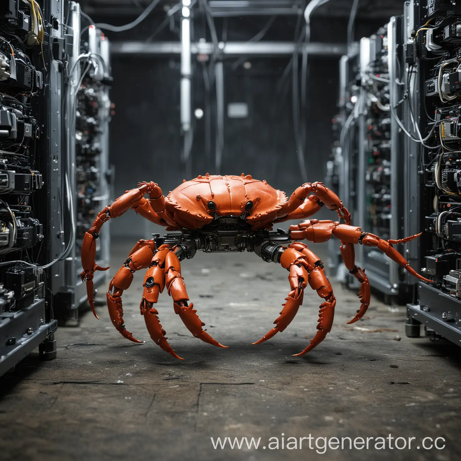 Robotic-Crab-Shaking-Hands-with-Supercomputer