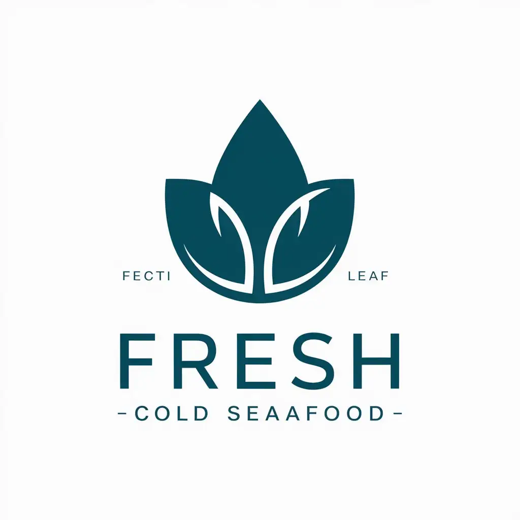 LOGO-Design-for-Fresh-Minimalistic-Leaf-Symbol-for-the-Cold-Seafood-Industry