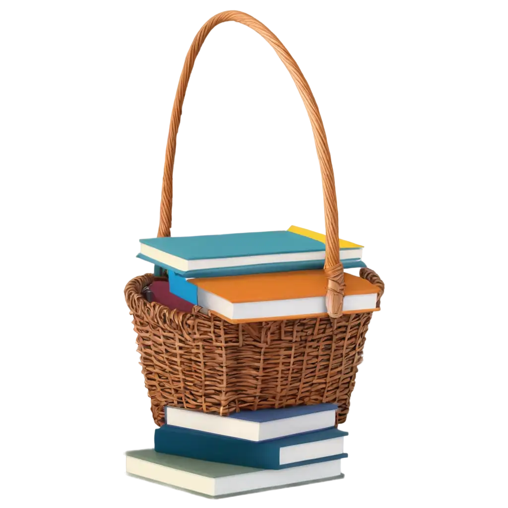 HighQuality-PNG-Image-of-a-Basket-of-Books-Enhance-Your-Content-with-Clear-Detailed-Graphics