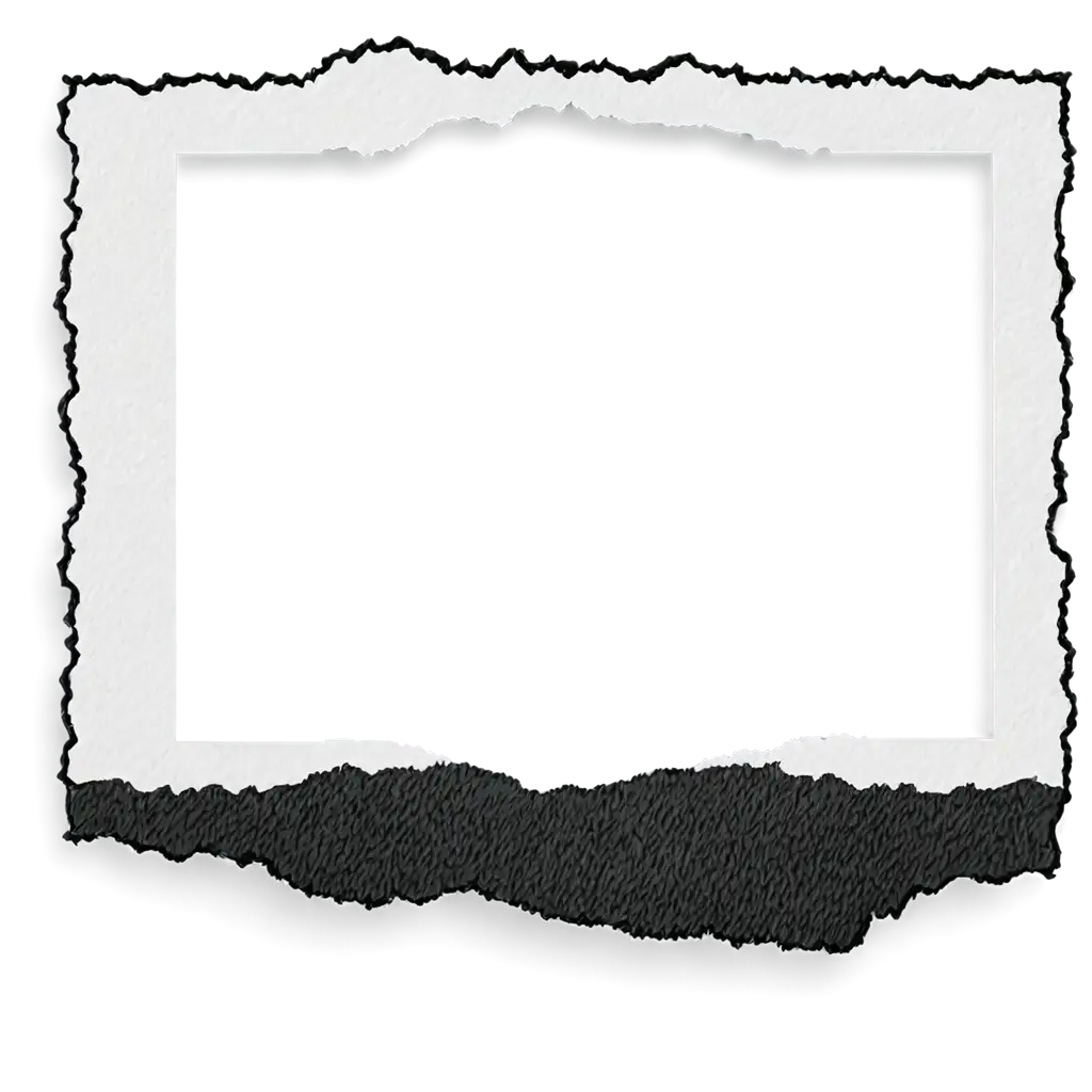 Create-PNG-Image-Black-Thick-Torn-Paper-Frame-with-White-Inline