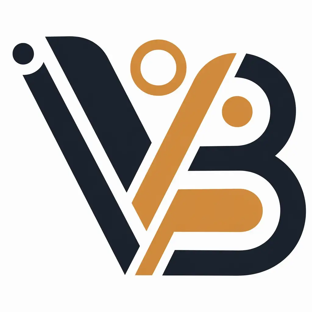 a vector logo design,with the text "V8B", main symbol:V B 8,Moderate,clear background