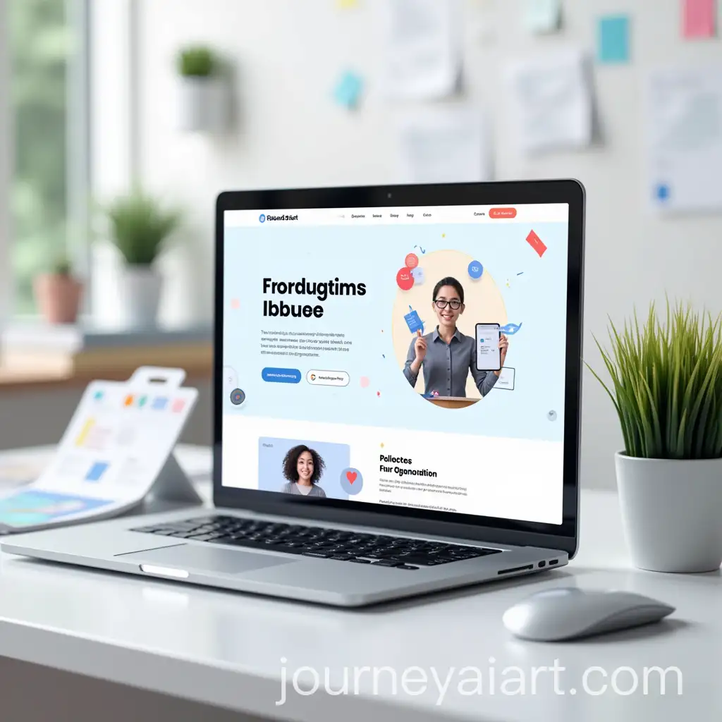 Modern-Landing-Page-Design-Showcase-on-a-DesignerAI-Art-Prompt-Expansions-Workspace