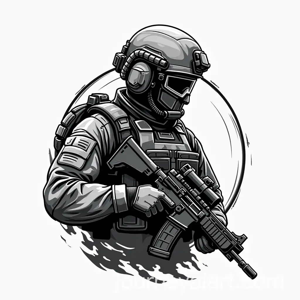 Soldier-Schematic-Black-and-White-Logo-with-AK74