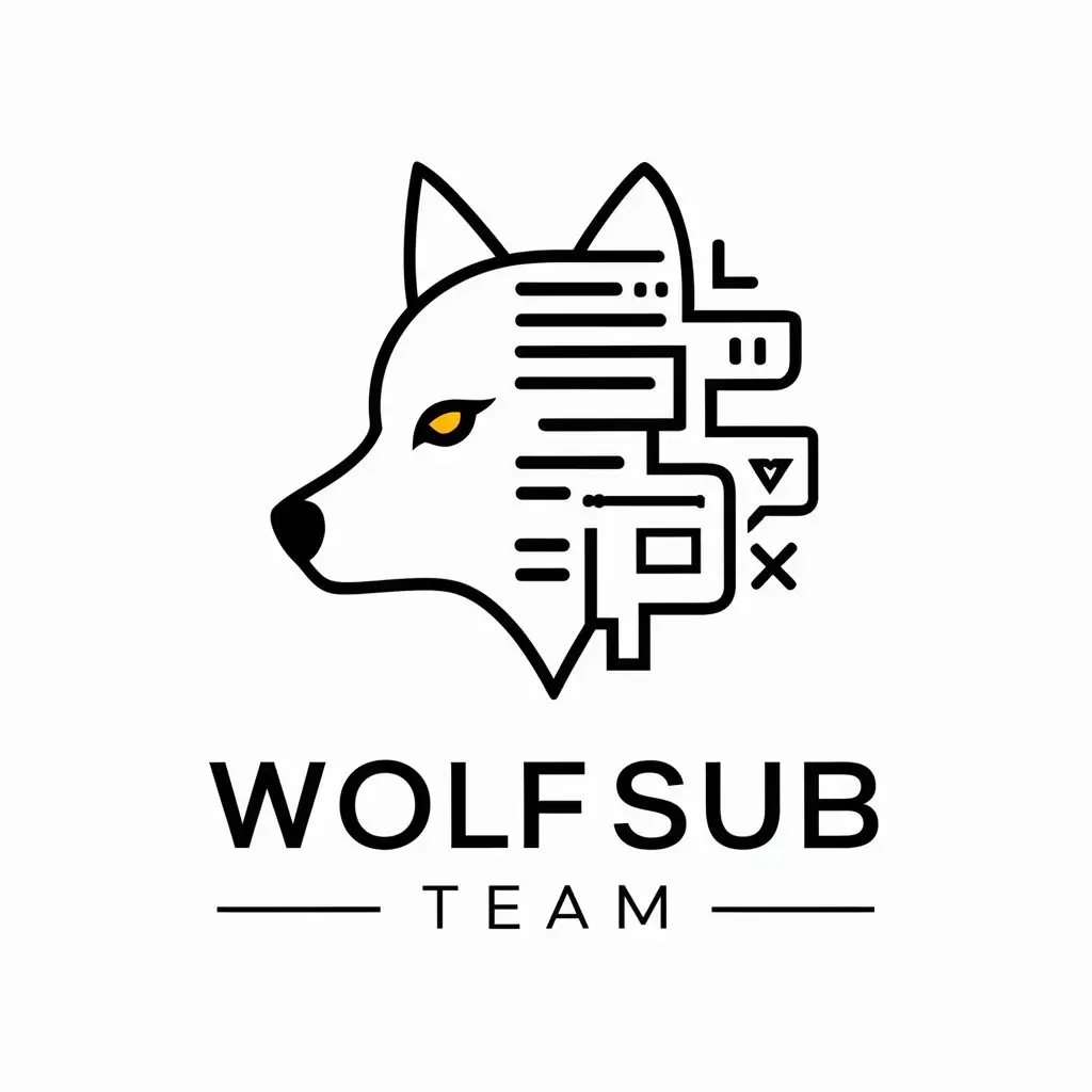 LOGO-Design-For-WolfSub-Team-Minimalistic-Wolf-Profile-in-Tech-Theme