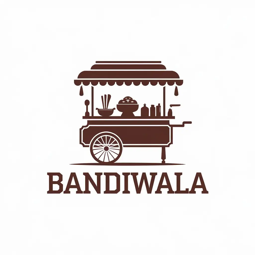 LOGO Design for Bandiwala Food Cart Symbol for Restaurant Industry with Vector Style