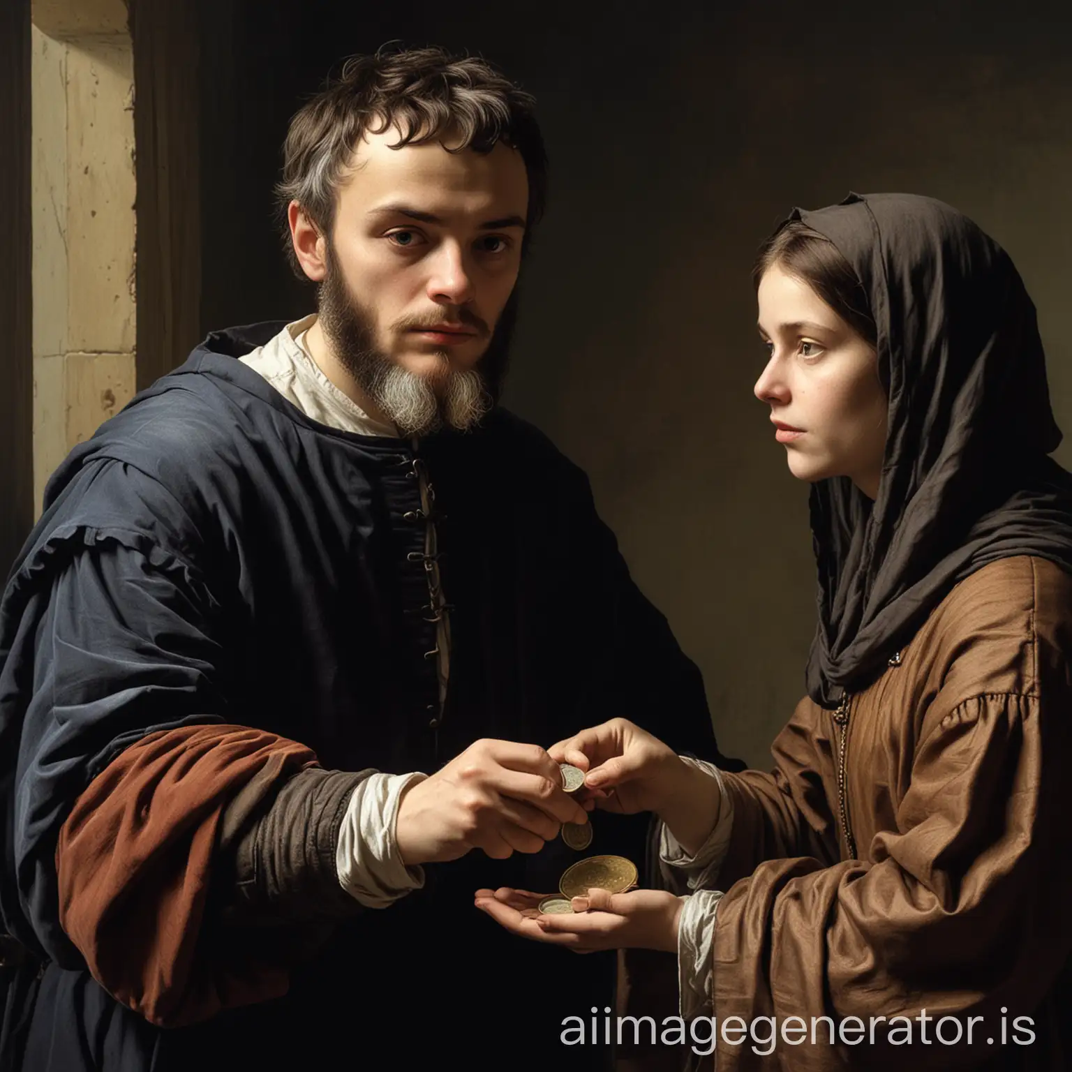 Ancient-Galileo-Stealing-Coin-from-Poor-Widow