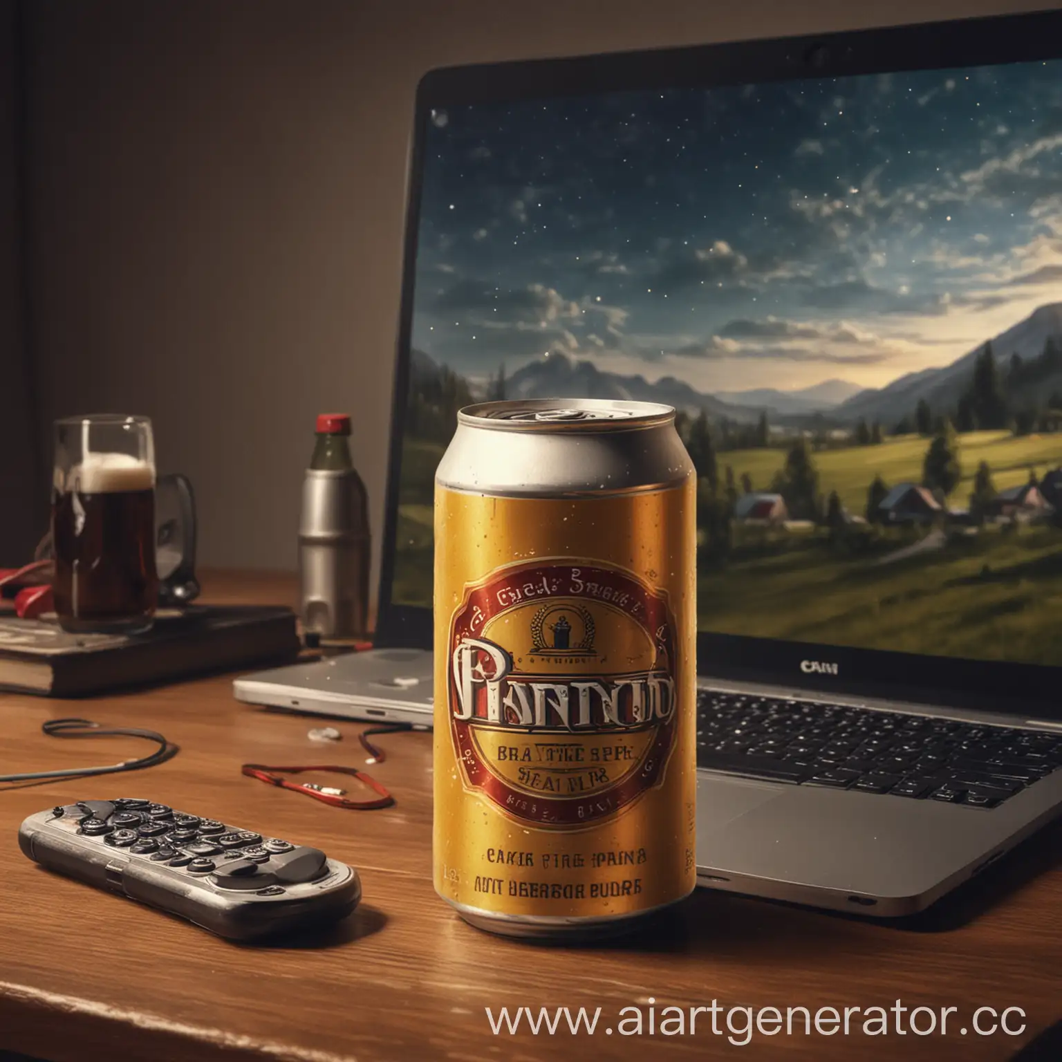 Pleasant-Evening-PC-Gaming-with-Beer