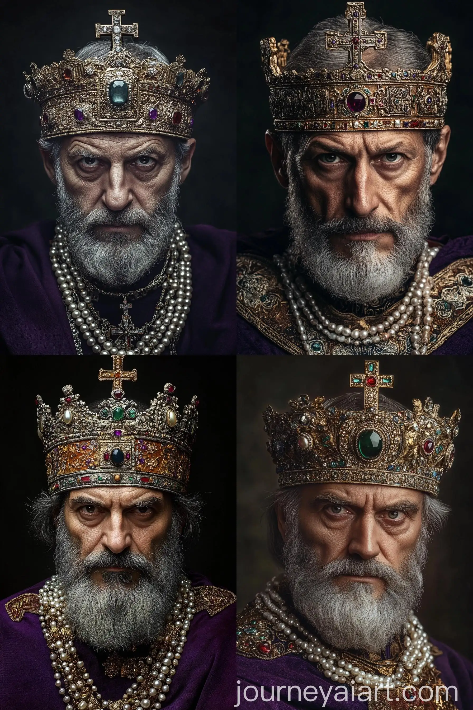 Majestic-Portrait-of-Byzantine-Emperor-Heraclius-with-Grand-Crown-and-Robe