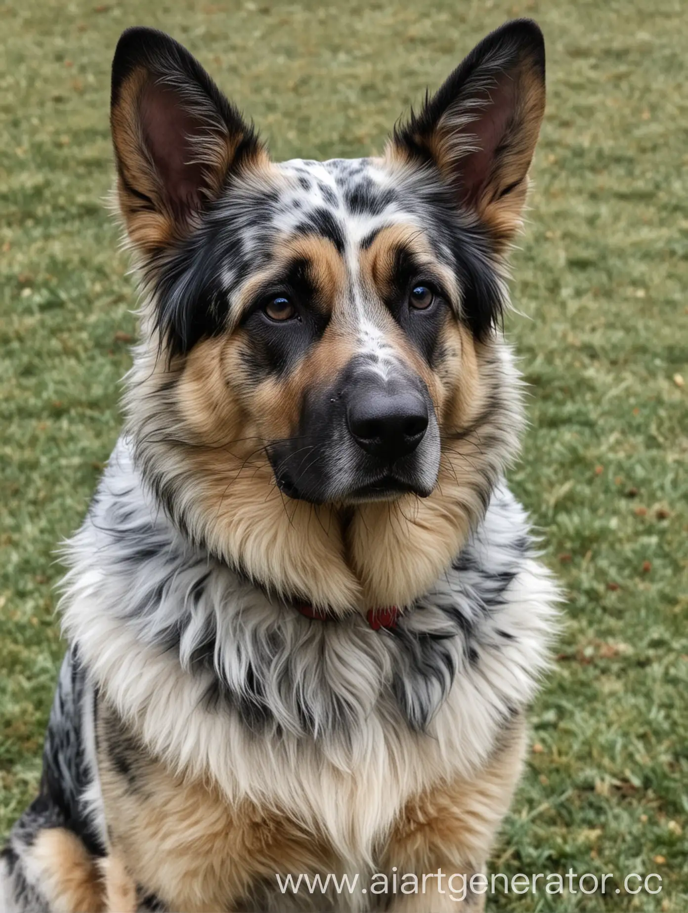 Blue-Merle-German-Shepherd-Dog-Portrait