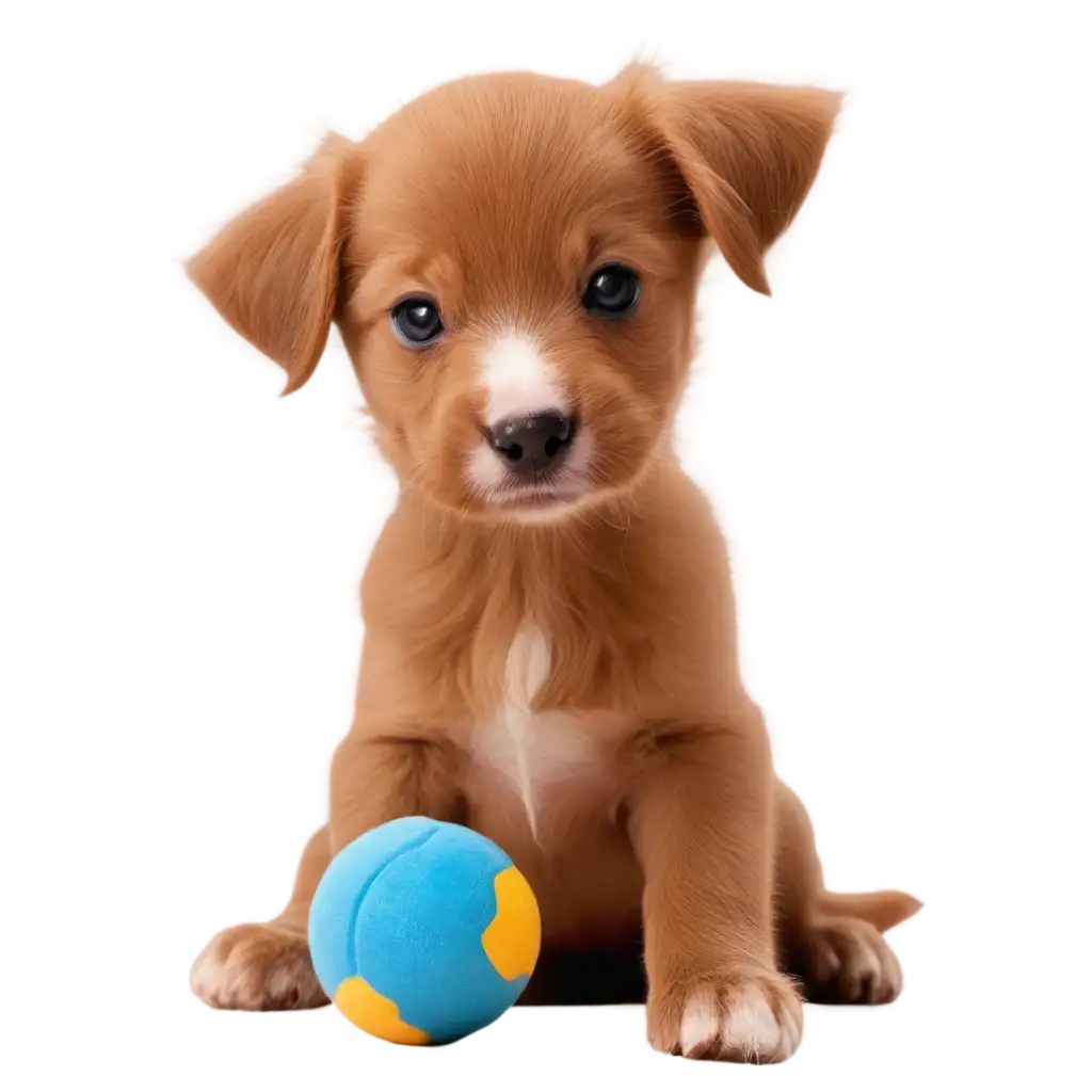 Adorable-PNG-Image-of-a-Playful-Puppy-with-a-Toy-HighQuality-and-Clear-Visual