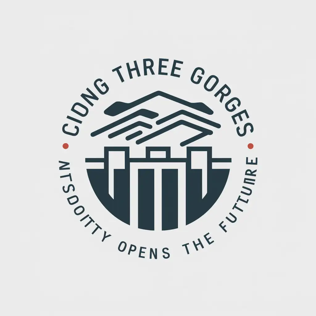 LOGO-Design-For-Chong-Three-Gorges-Youthful-Vision-with-Three-Gorges-Dam-Symbolism