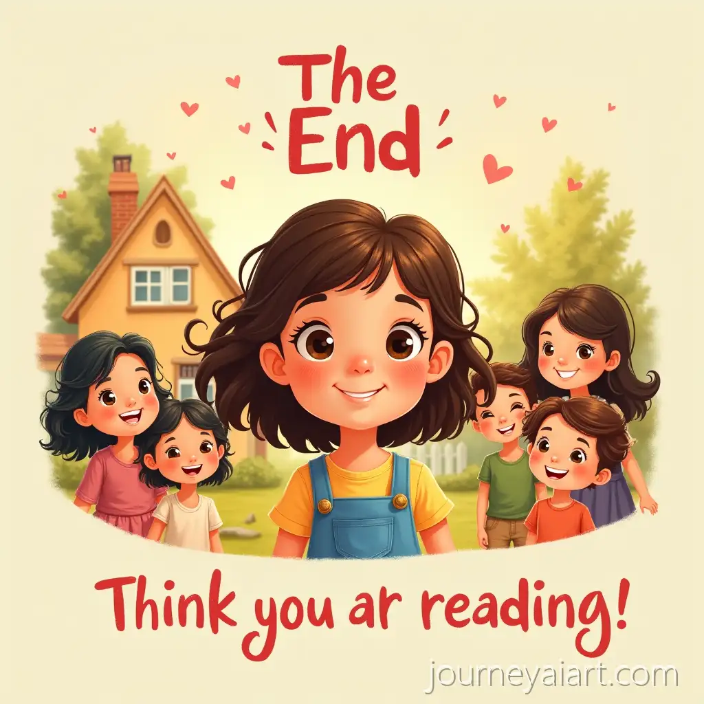 Little-Girl-Celebrating-with-Family-and-Friends-in-a-Cozy-Home-Garden-Illustration