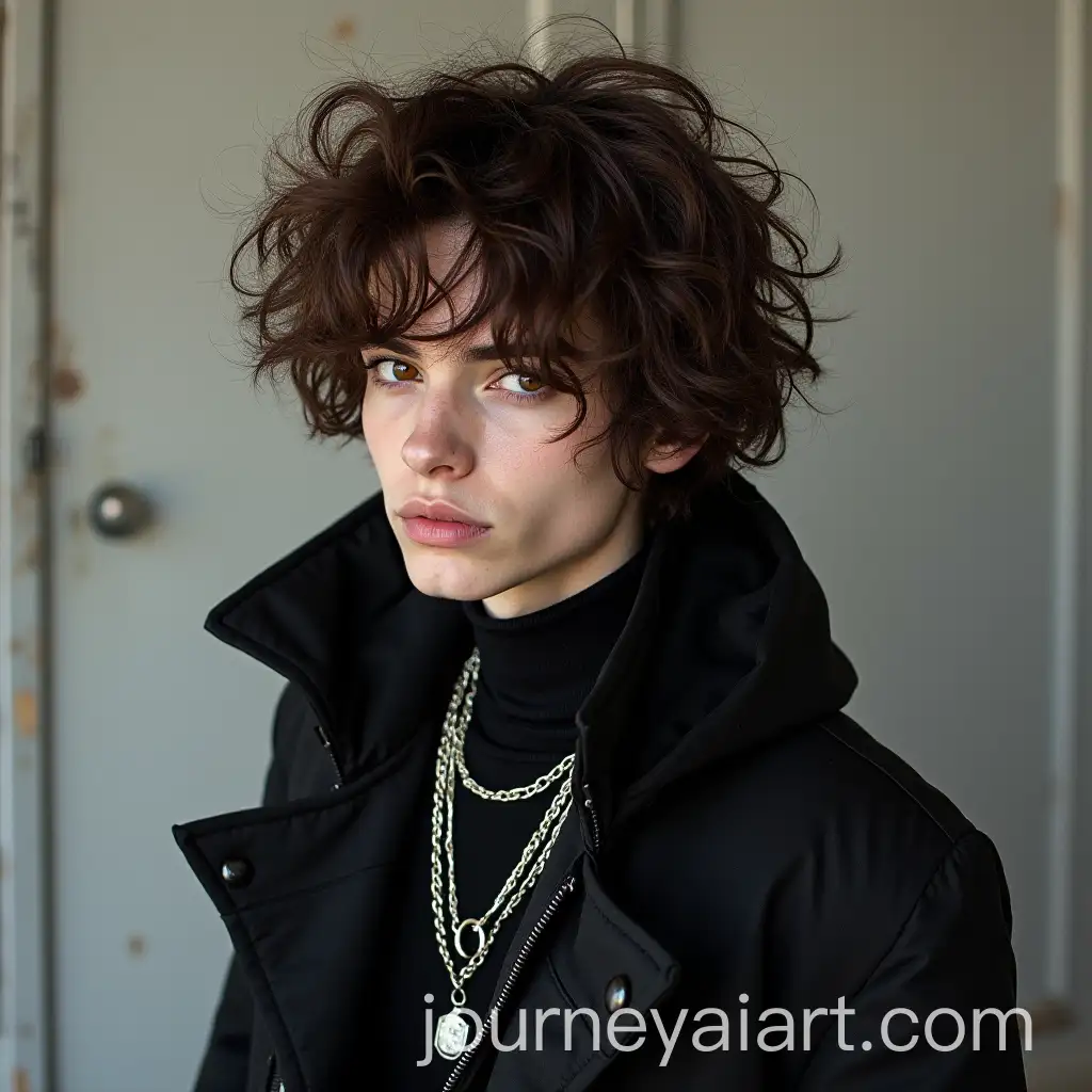 Goth-Emo-Male-in-Baggy-Streetwear-with-Fluffy-Brown-Hair