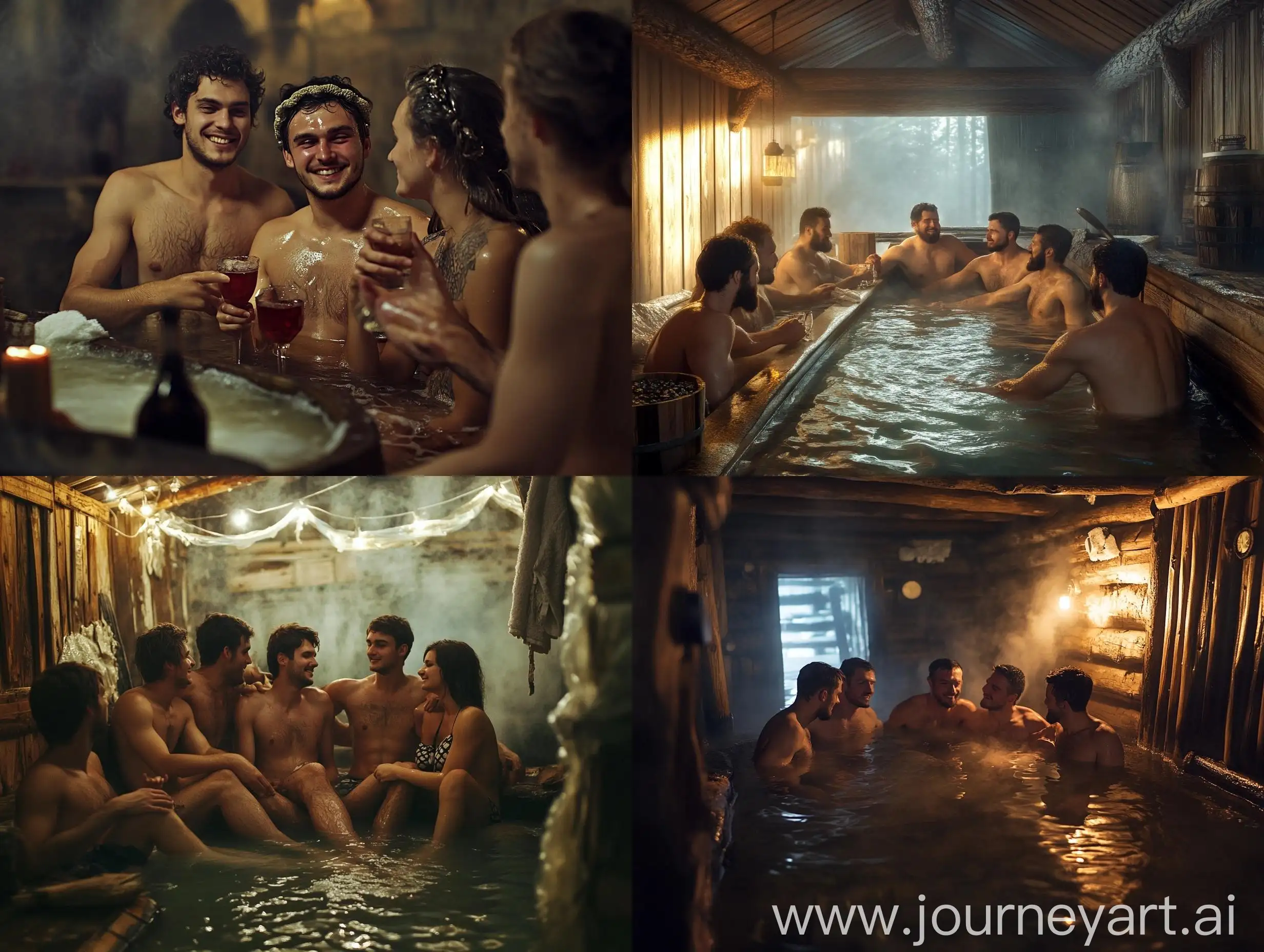 Friends-Enjoying-a-Traditional-Russian-Banya-Experience