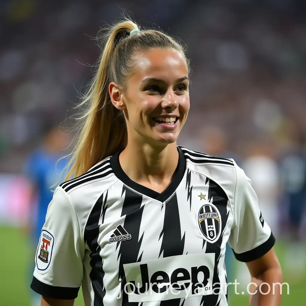 Daisy-Taylor-in-Juventus-Football-Kit