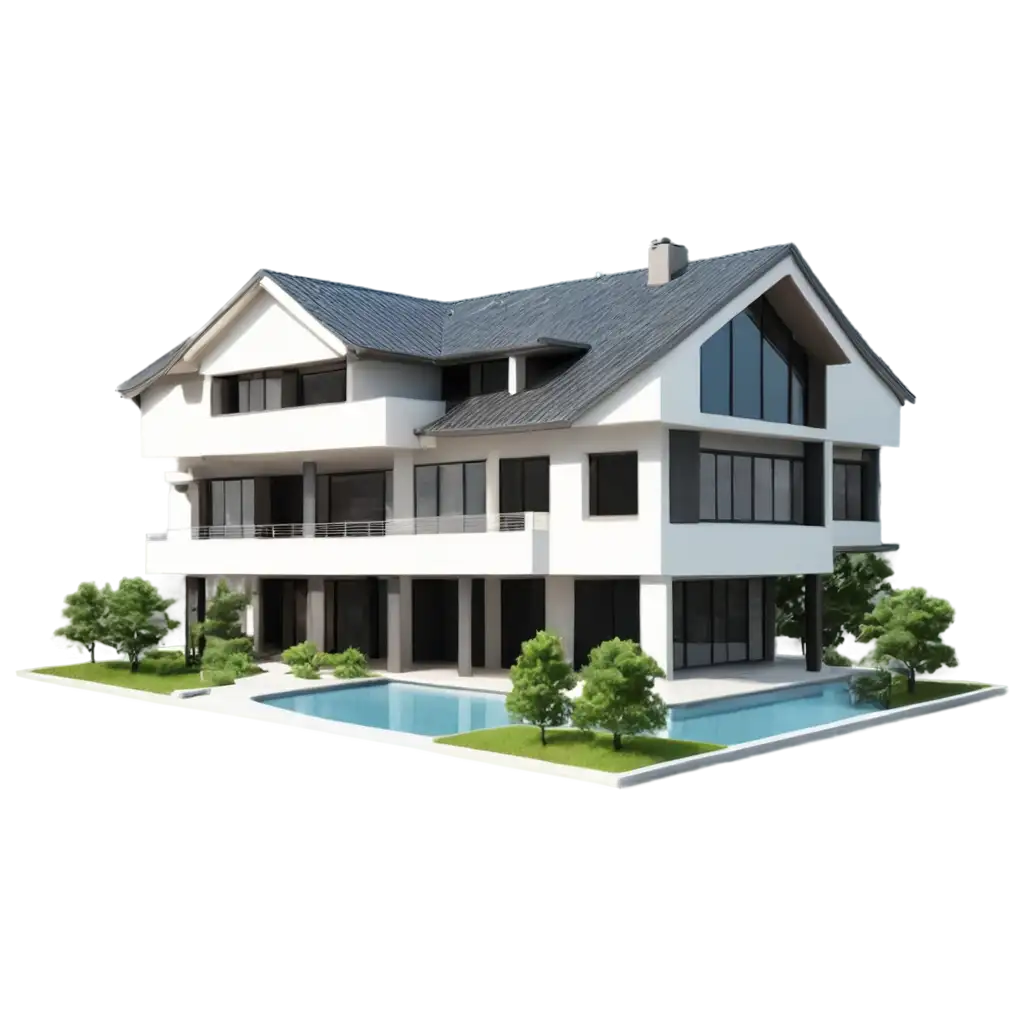 3D-Modern-Big-House-PNG-Image-Exquisite-Design-for-Digital-Projects