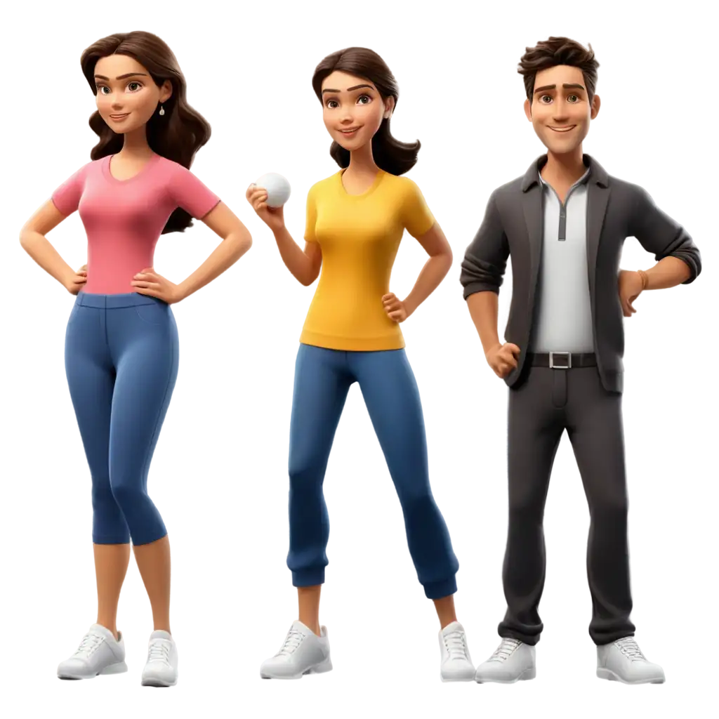 Coach-Cartoon-Characters-Male-and-Female-PNG-HighQuality-Image-for-Diverse-Applications