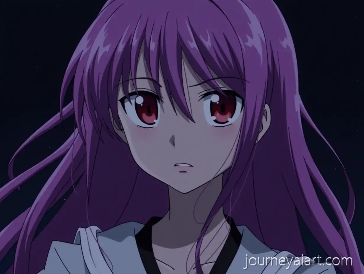 Serious-Woman-Arrancar-from-Bleach-with-Long-Purple-Hair-and-Red-Eyes-inAI-Image-Prompt-Expansion-Nighttime-Setting