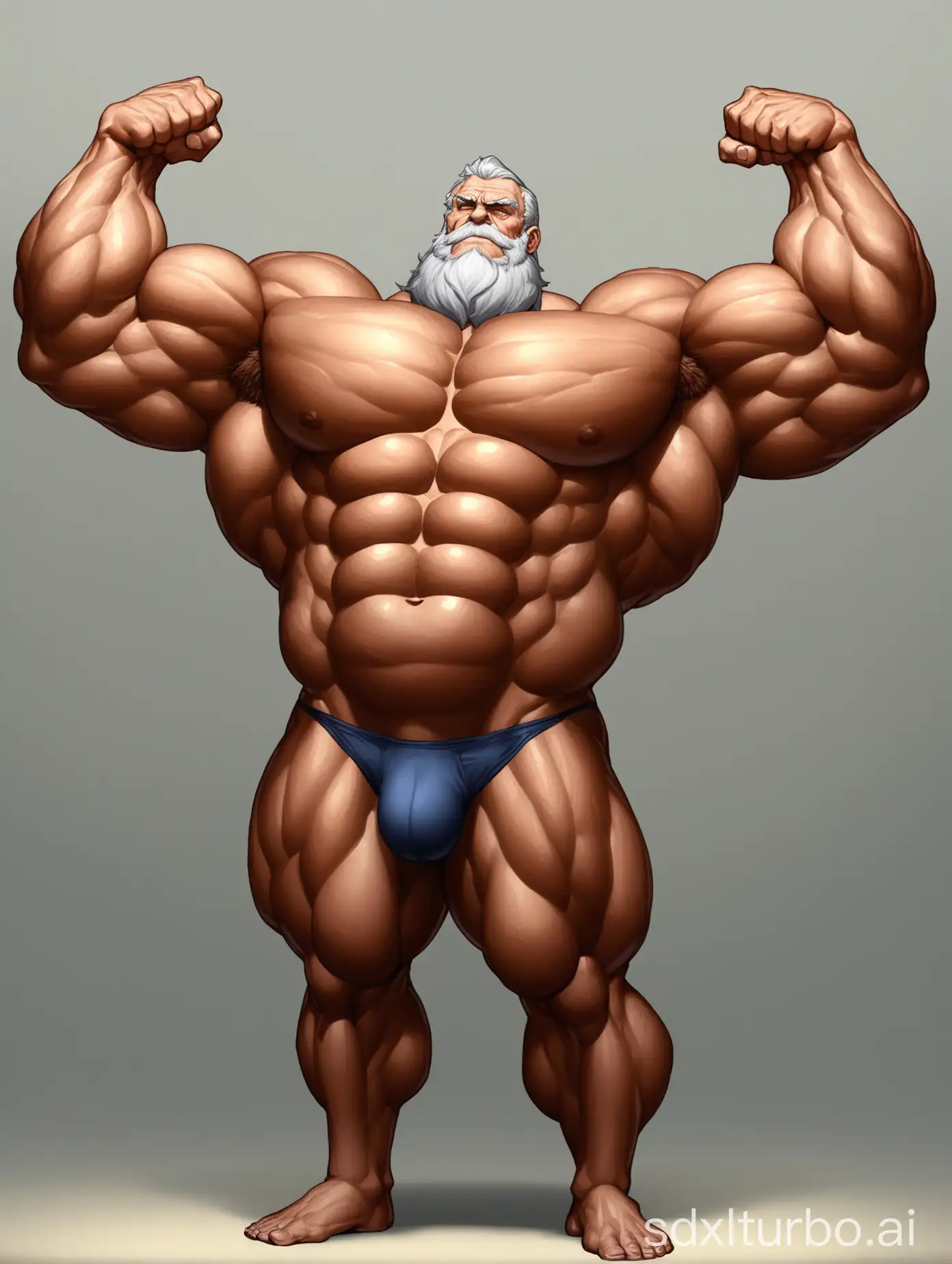 Elderly-Giant-Showing-Muscular-Strength-in-Underwear