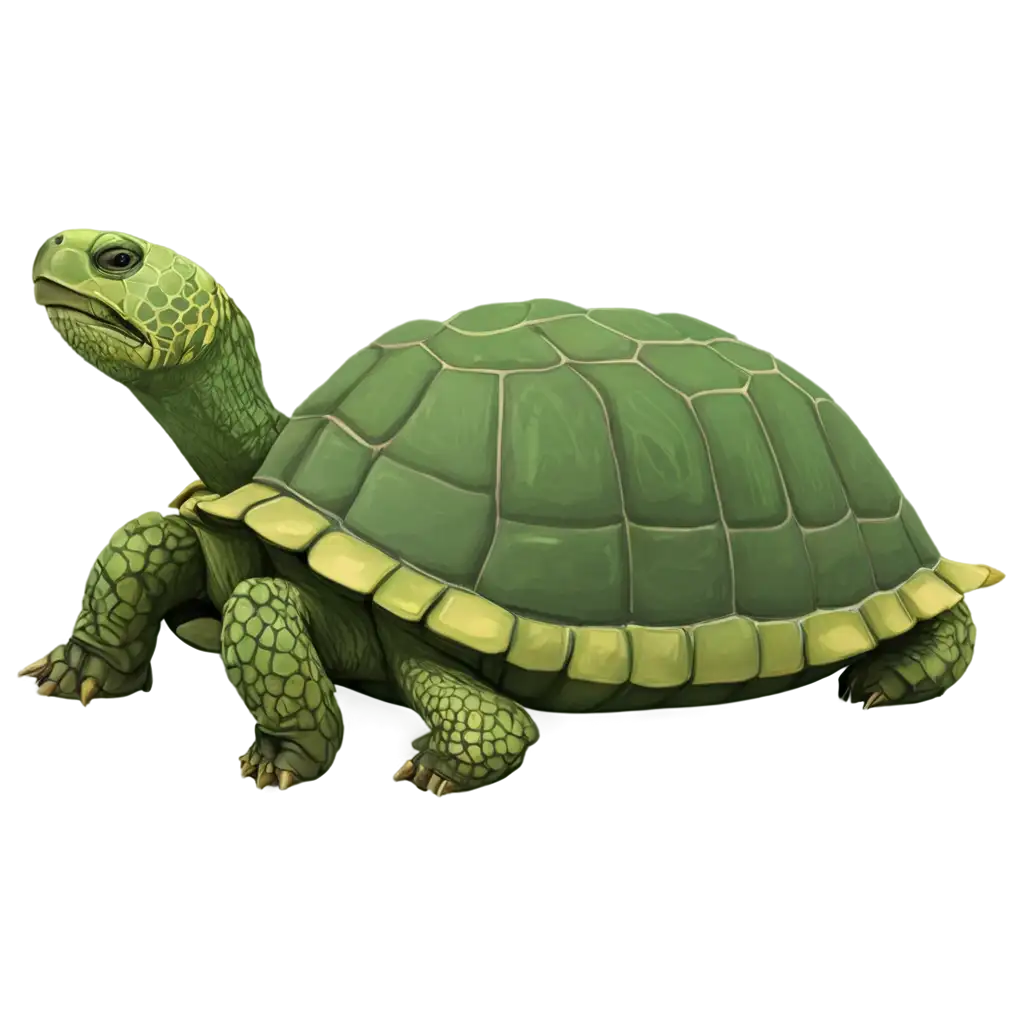 Green-Tortoise-Walking-Slowly-PNG-Image-HighQuality-Transparency-for-Versatile-Use