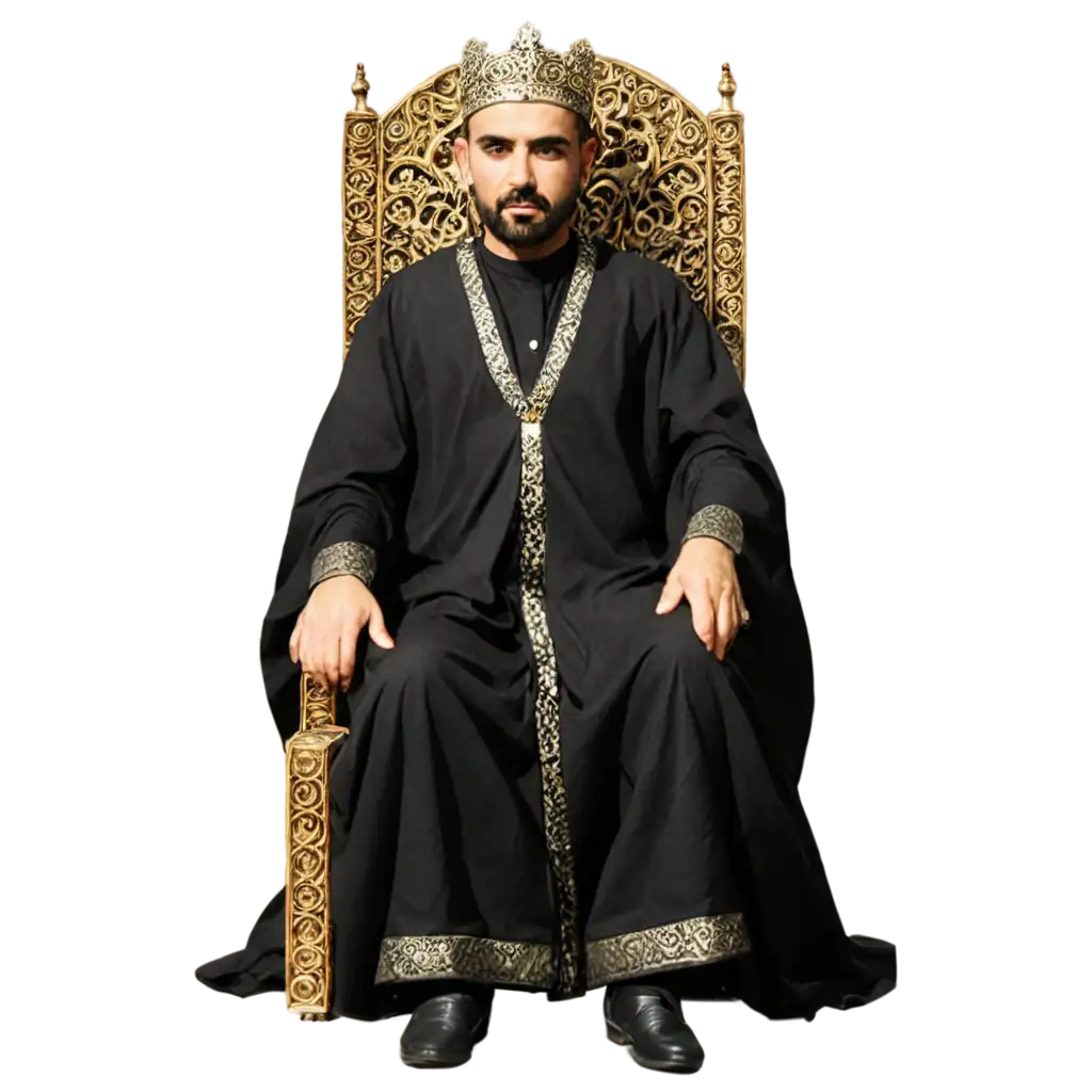 Iranian-King-Sitting-on-the-Throne-of-Soltan-PNG-Image-Majestic-Royal-Artwork-in-High-Quality