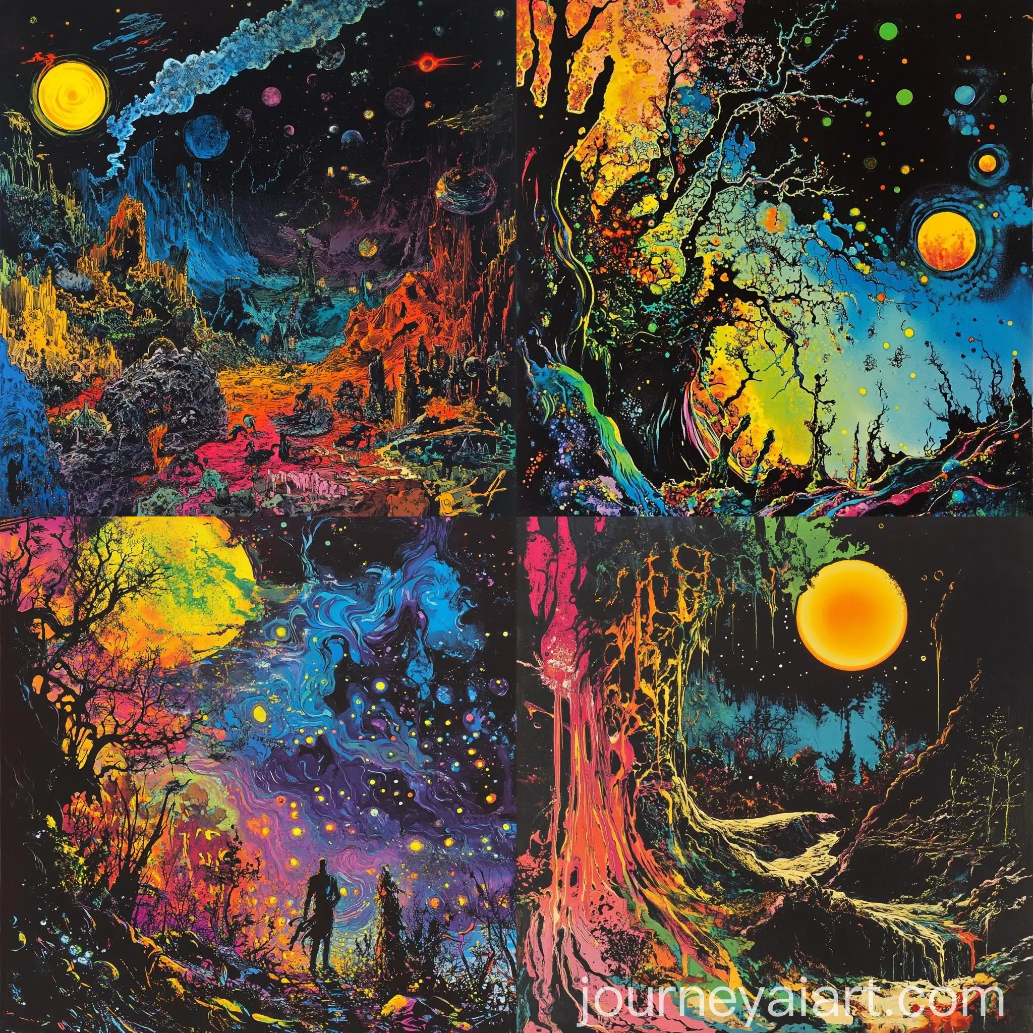 Psychedelic-Night-Scene-with-Vibrant-Laser-Colors-Inspired-by-Jackson-Pollock-and-Frank-Frazetta