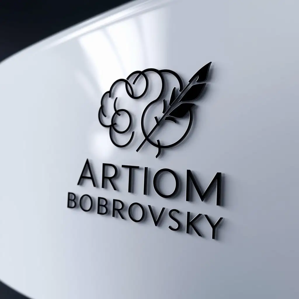 LOGO-Design-For-Artiom-Bobrovsky-Symbolizing-Intellect-in-Education-Industry