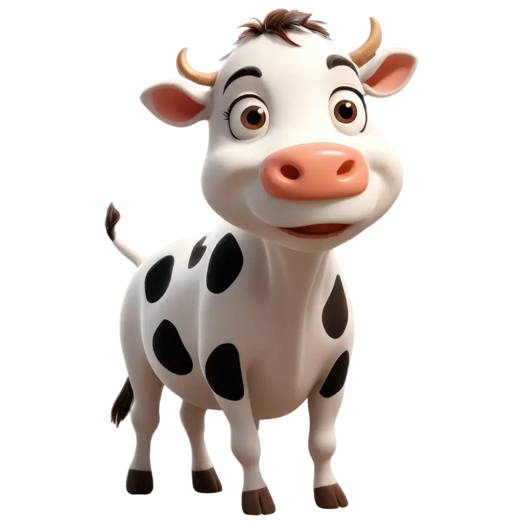 a cartoon cow