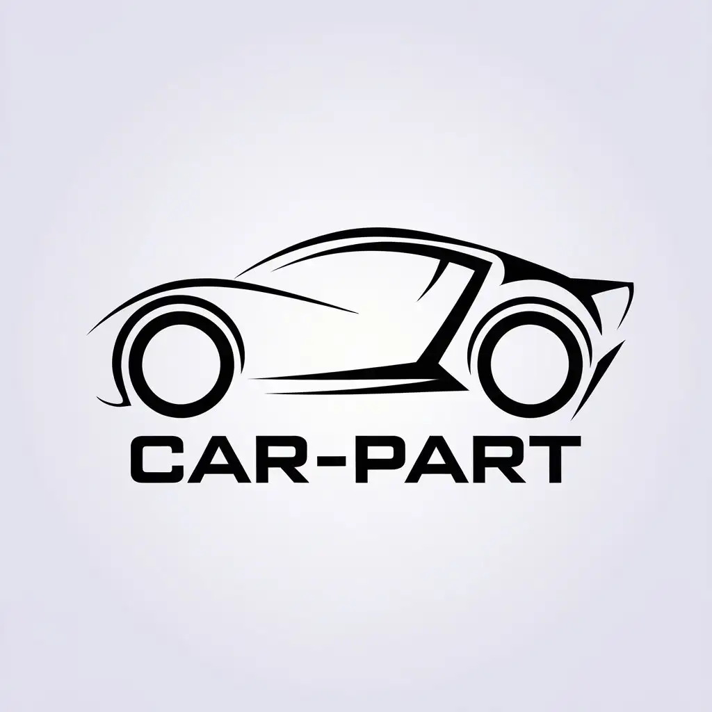 a vector logo design,with the text "Car-part", main symbol:Auto,Minimalistic,be used in Automotive industry,clear background