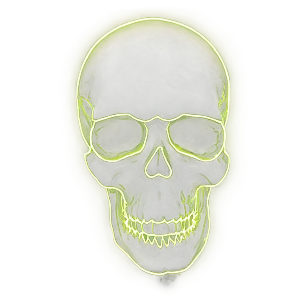neon skull