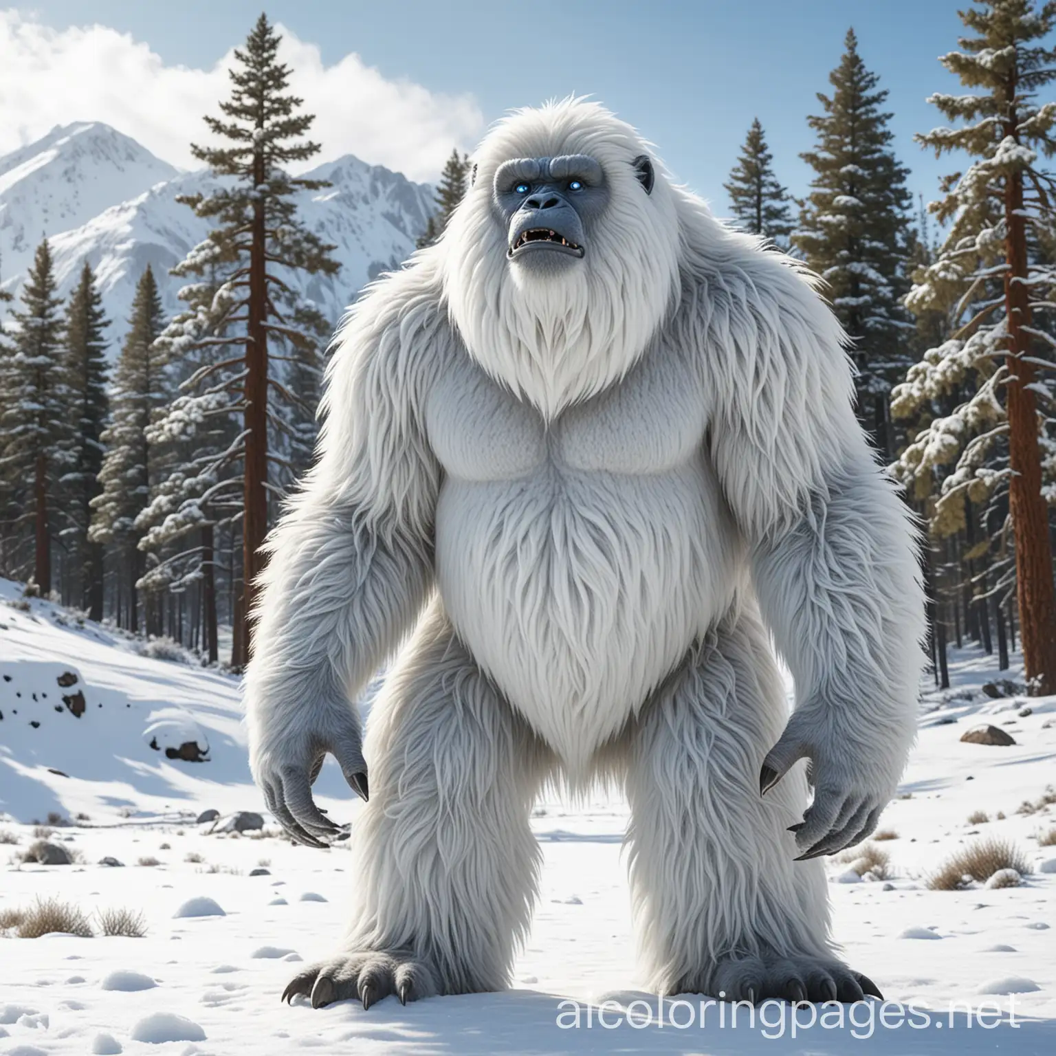 Massive-Yeti-in-SnowCovered-Mountain-Landscape