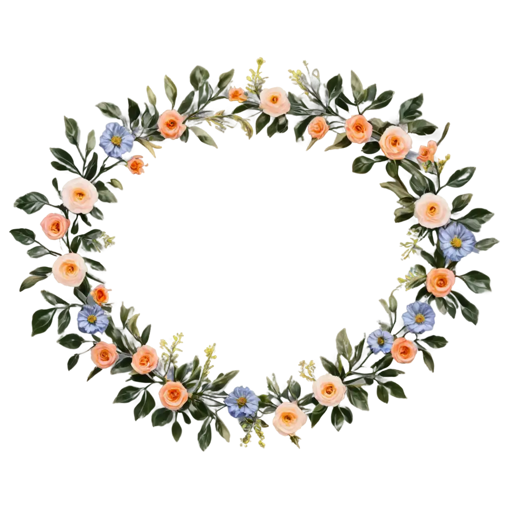 Half circle flower design