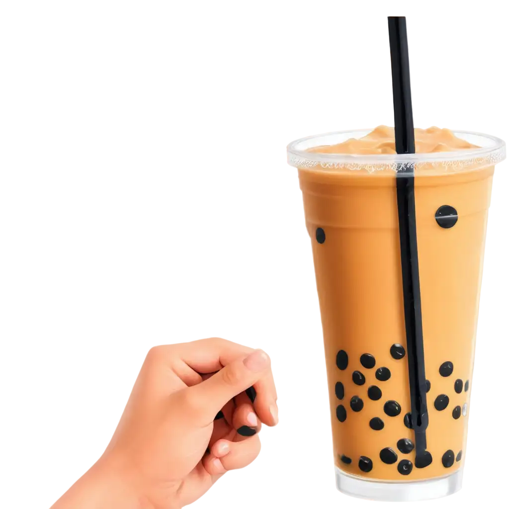 drawing a bubble tea