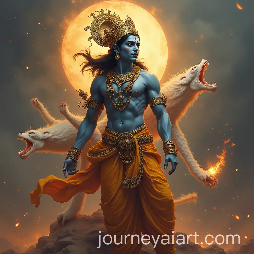 Shri-Krishna-as-Kalki-Avatar-in-Divine-Glory