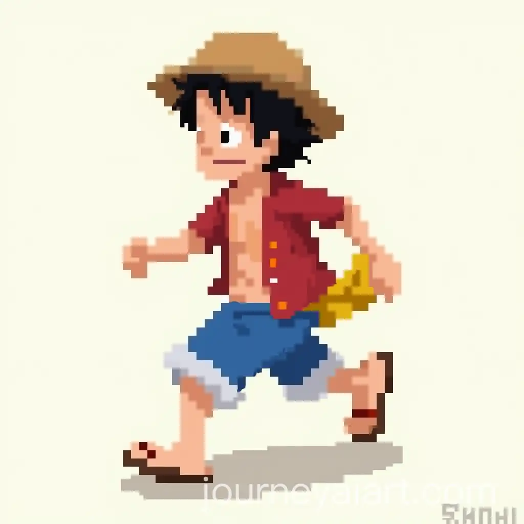 Running-Luffy-from-One-Piece-in-Pixel-Art-Style