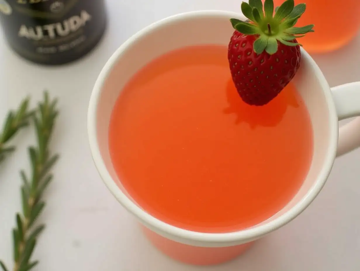 Refreshing-Champan-Drink-in-a-Cup-Adorned-with-Fresh-Fresa