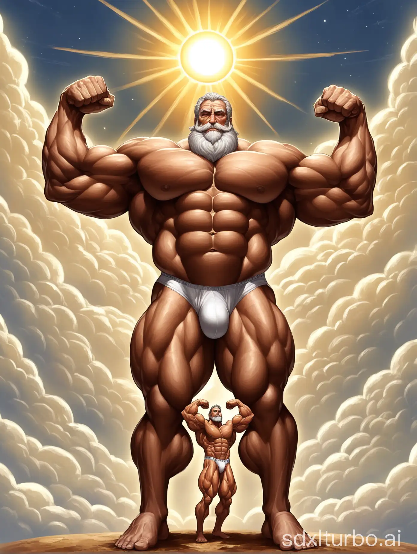 Elderly-Titan-Lifting-the-Earth-with-Superhuman-Strength