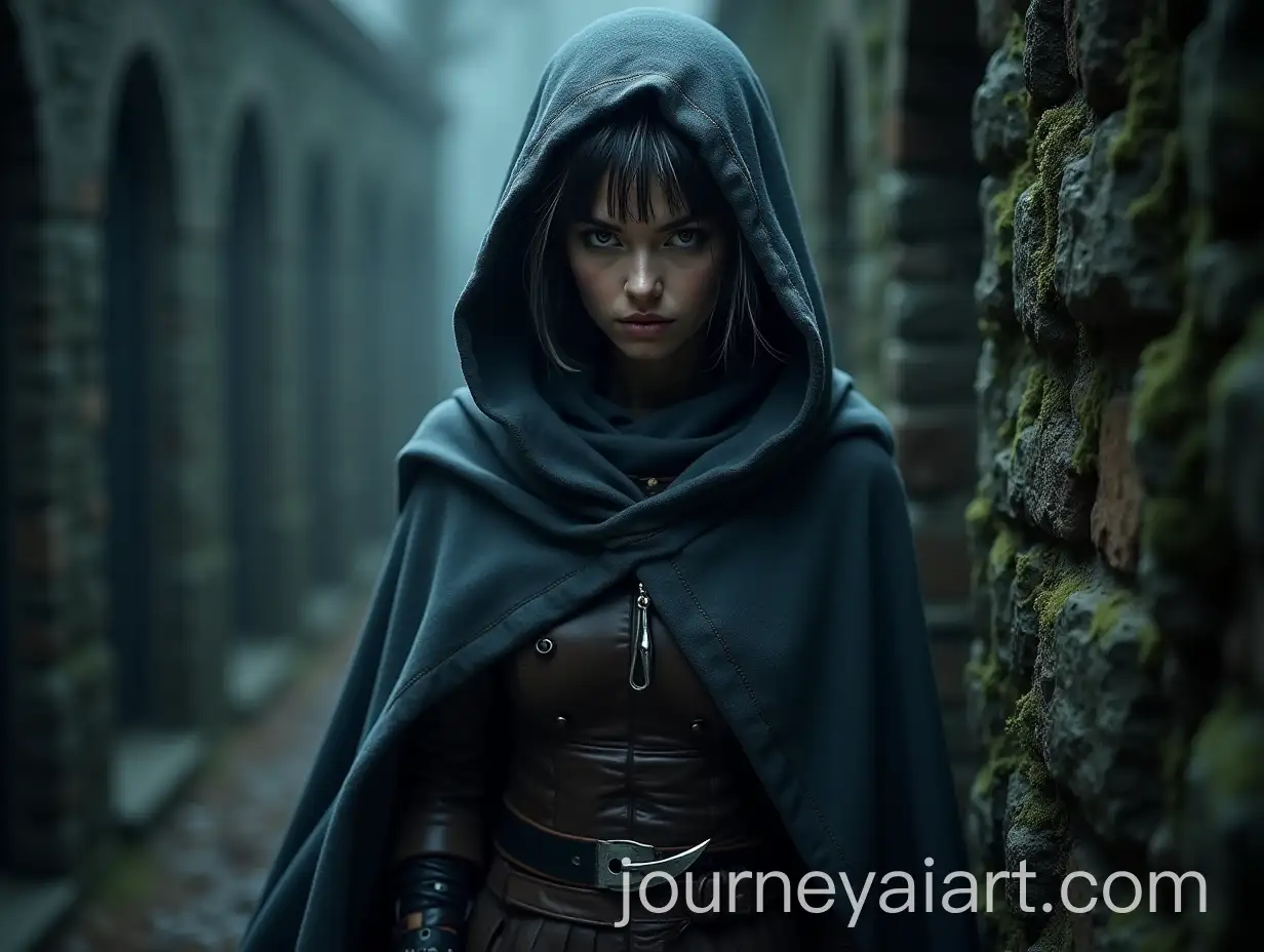 Mysterious-Female-HalfElfAI-Image-Expansion-Rogue-in-Shadowy-Alley-with-Curved-Dagger