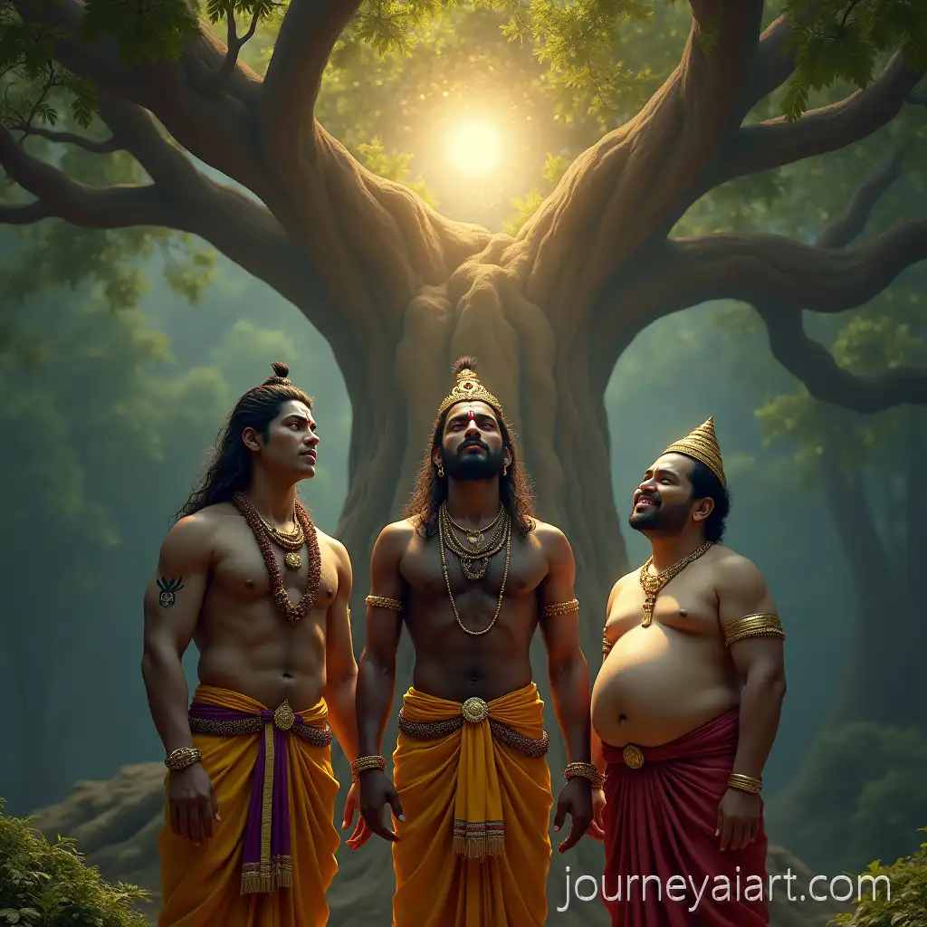 Divine-Trio-in-AweAI-Image-Expansion-Under-Sacred-Ancient-Tree-with-Divine-Glow