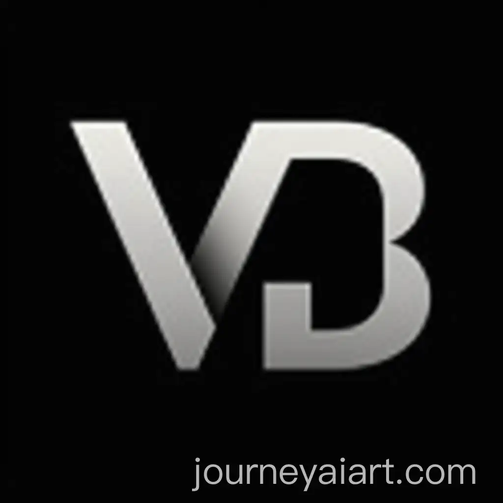 Modern-White-VD-B-Monogram-Logo-on-Black-Background