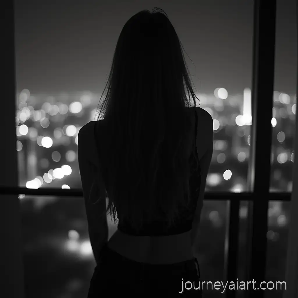 Seductive-Woman-in-Lace-Top-on-Luxury-Hotel-Balcony-with-City-Skyline-LightsSeductive-Woman-on-Balcony