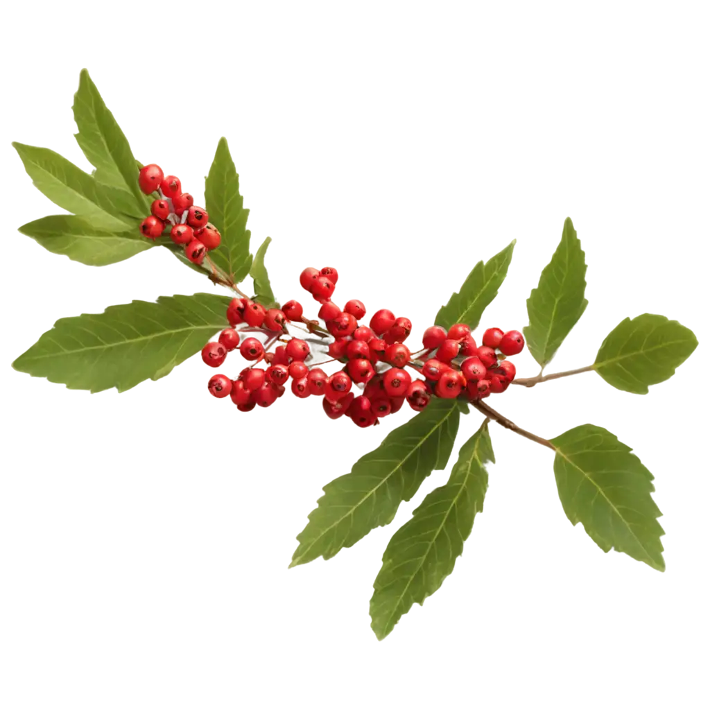 Stunning-PNG-Image-Mountain-Ash-Tree-Branch-with-Abundant-Berries