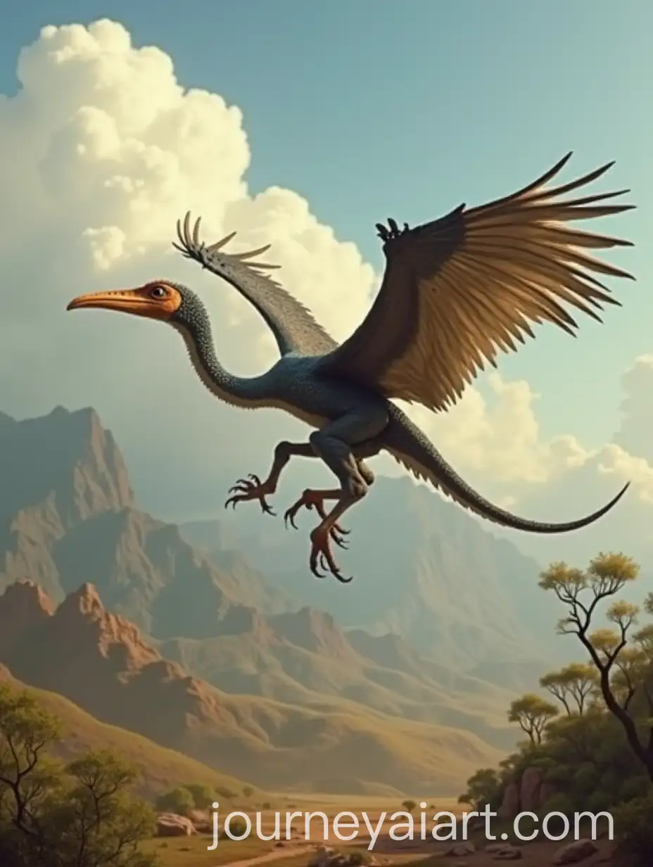 Flying-Quetzalcoatlus-Hunting-Small-Dinosaurs
