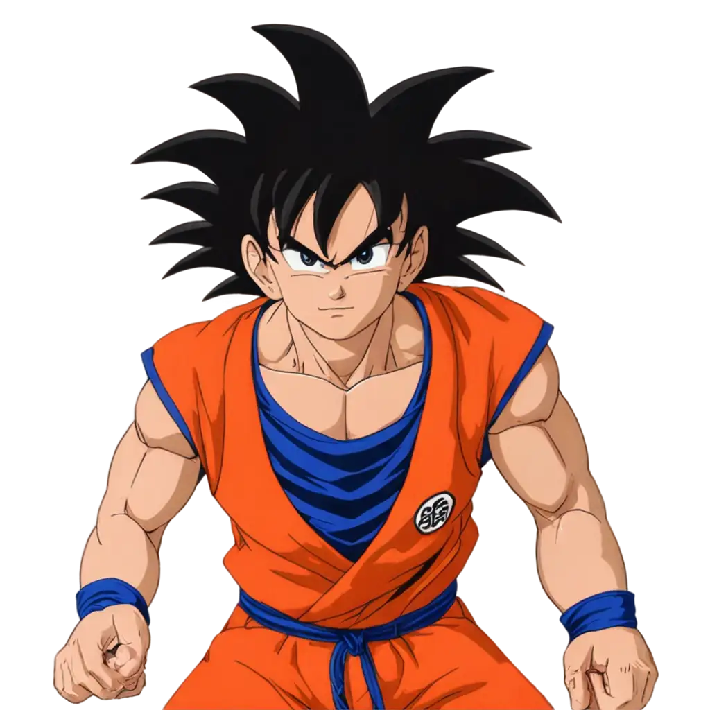 Goku-PNG-Image-Captivating-Artwork-of-the-Legendary-Warrior