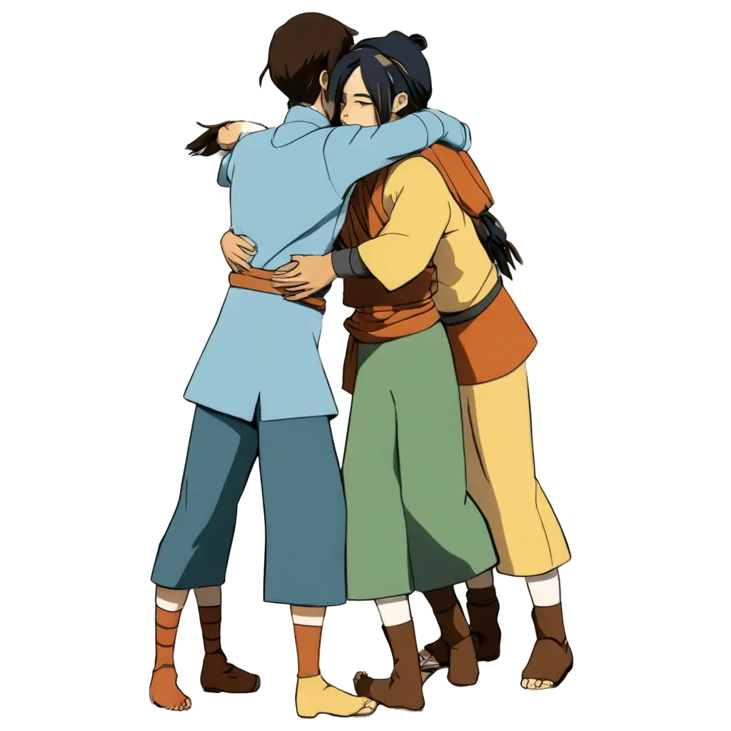 4-Friends-Hugging-from-Avatar-Air-Bender-PNG-Image-Concept