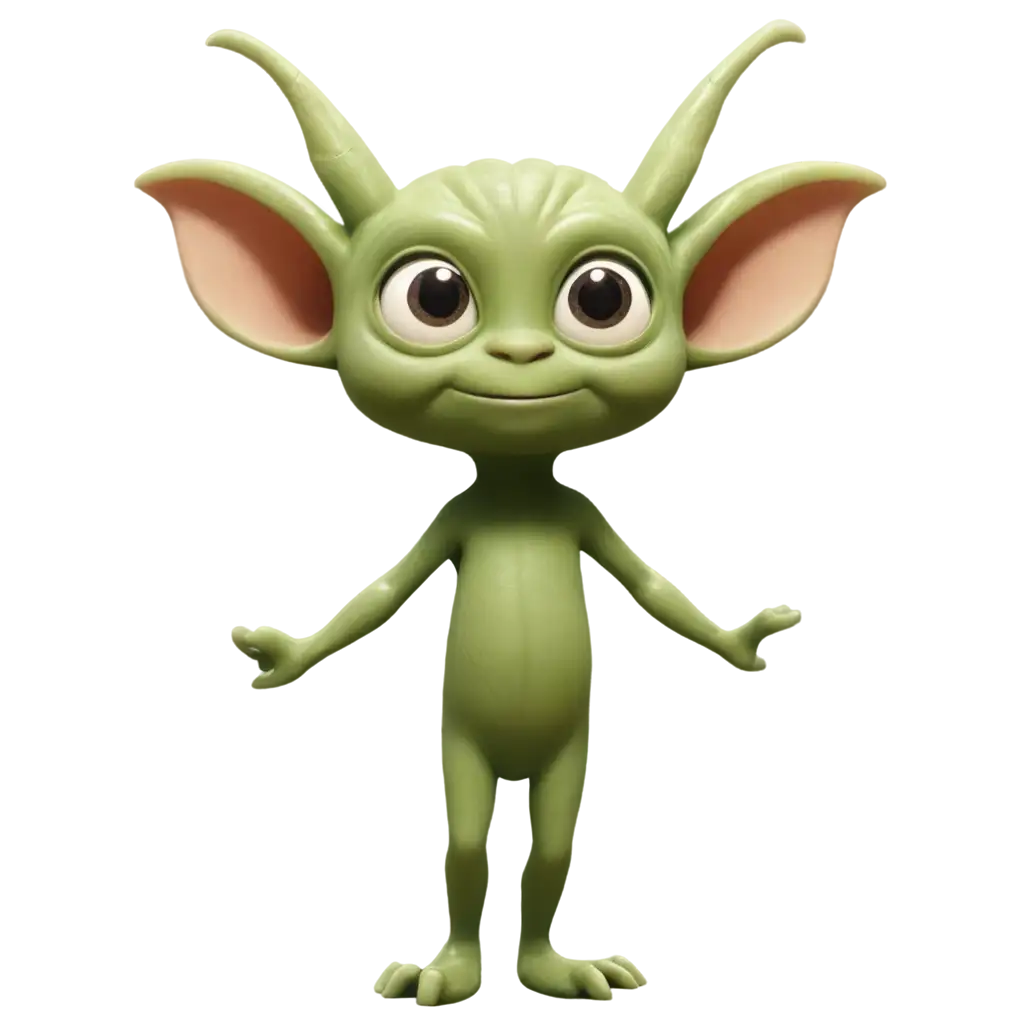 Adorable-Short-Green-Imp-PNG-Image-for-Creative-Use