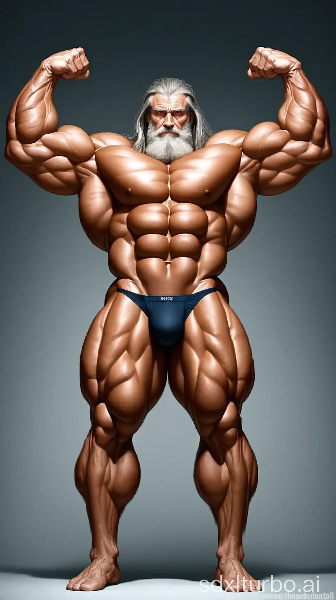 Very-Strong-Elderly-Man-Showing-Muscular-Build